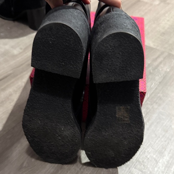 Tory Burch Black Leather Ankle Boots - Picture 6 of 8